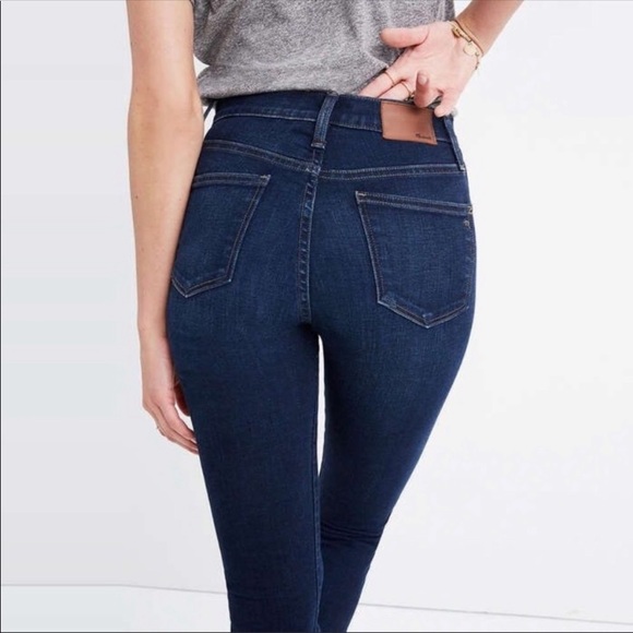 high rise madewell jeans